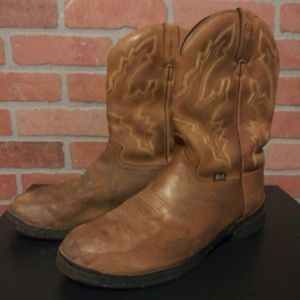 George Strait Justin Boots brown leather 9017